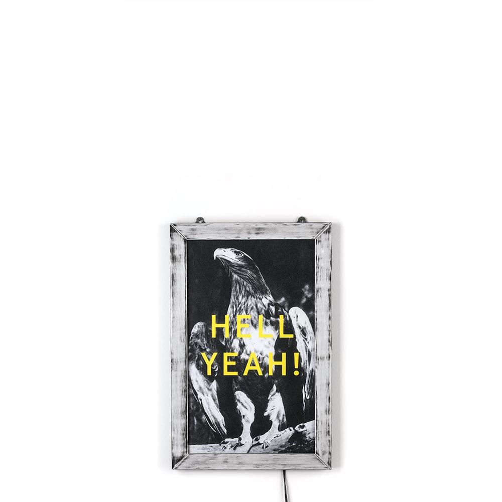 NEW SELETTI frame it! hell yeah! bright poster in black
